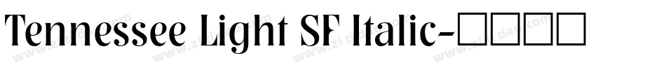 Tennessee Light SF Italic字体转换